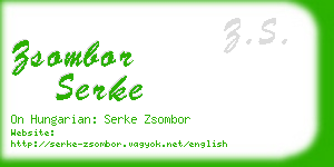 zsombor serke business card